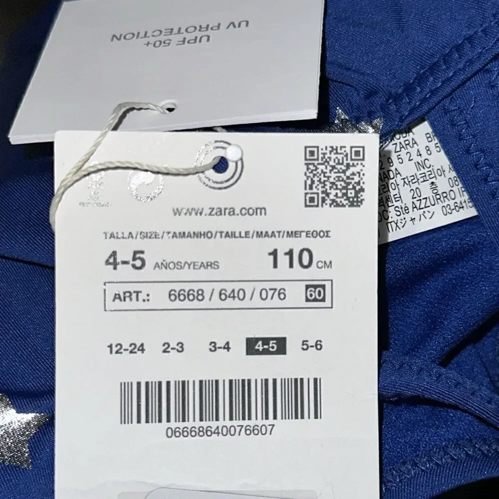 ZARA Kids | Blue/Red | USA STARS SWIMSUIT
